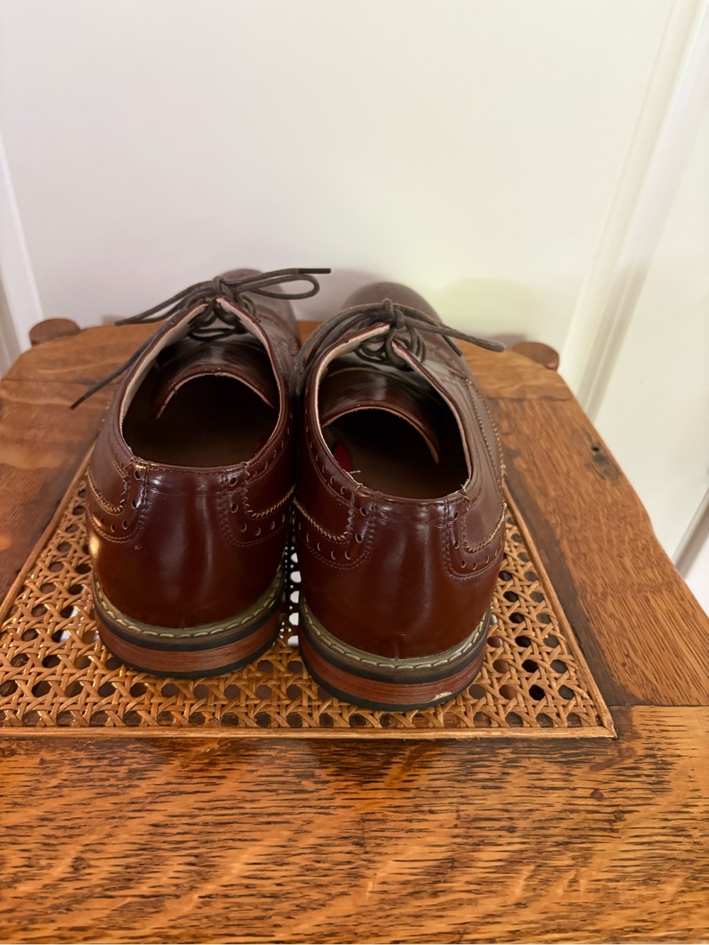 Bruno Marc New York Men's Brown Wingtip Oxford Dress Shoes - Picture 2 of 7